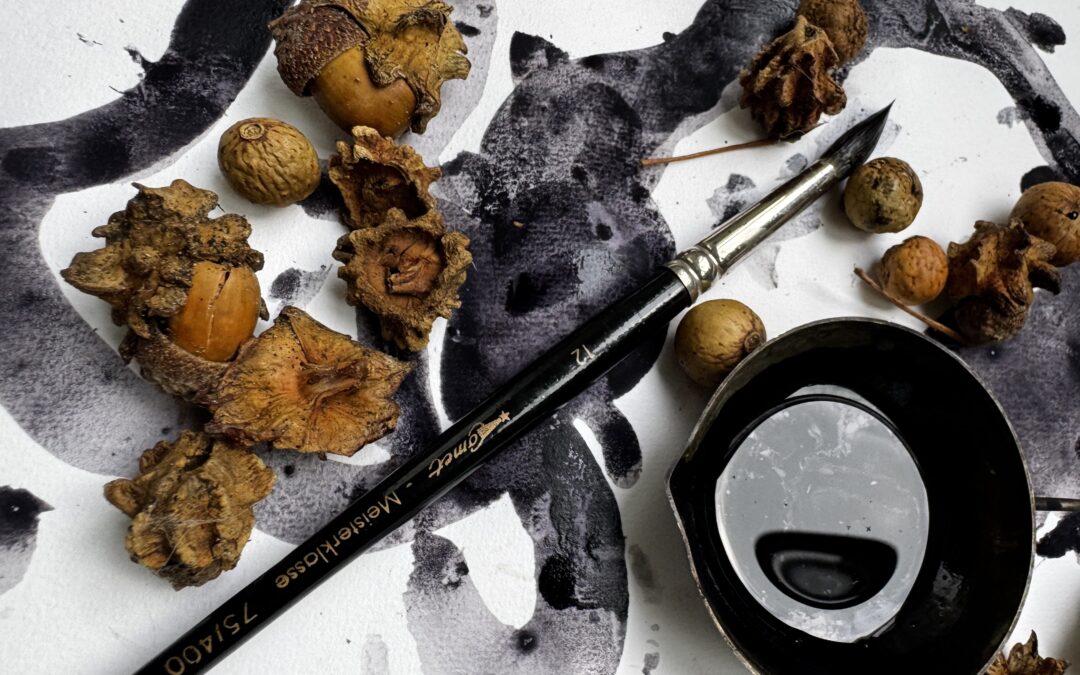 Workshop: kunst maken met inkt uit de natuur
